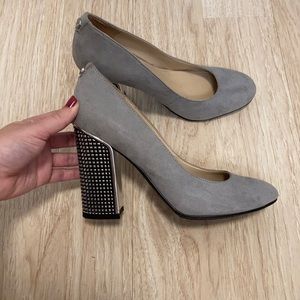 Guess Suede Metallic Heels